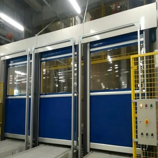 Quick Action Fast Stacking PVC Folding Interior High Speed Rolling Folding Roll up Rapid Fold up Windproof Shutter Door