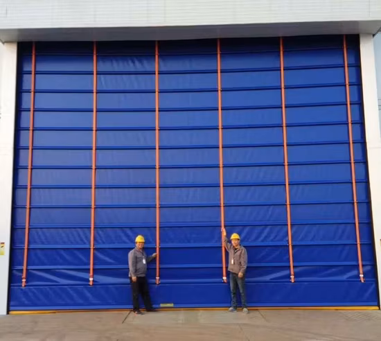 Ação rápida empilhamento rápido pvc dobrável interior de alta velocidade rolamento dobrável enrolar rápido dobrar porta do obturador à prova de vento